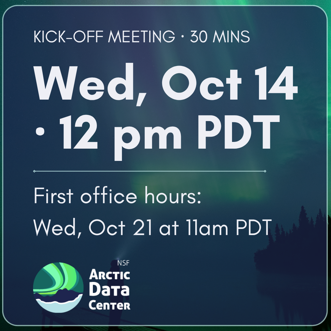 Arctic Data Center office hours