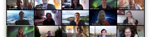 Screenshot of our wonderful participants.